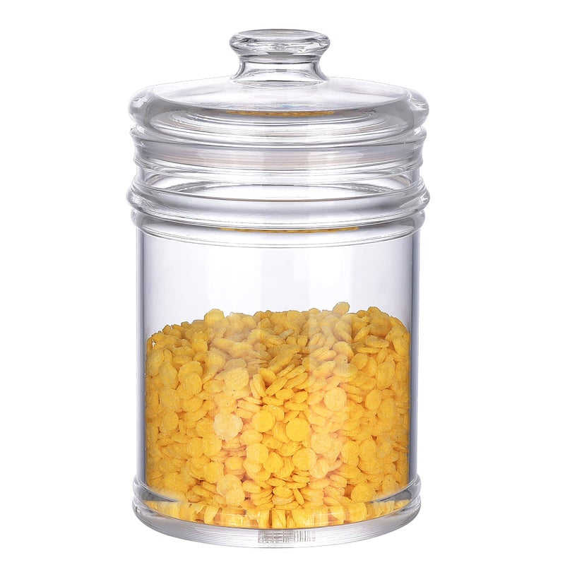 IVOOBR 50oz Reinforced Medium Acrylic Storage Jar, Airtight Lid Cookie Jar | Ideal Canisters for Cookies, Dried Fruits, Nuts, Herbs,Cereals,etc - Image 1